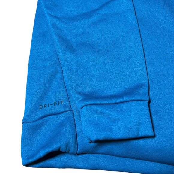 Vintage Nike Hoodie Blue Pullover Swoosh Athletic Sportswear Sweater Mens Size M - Picture 3 of 7